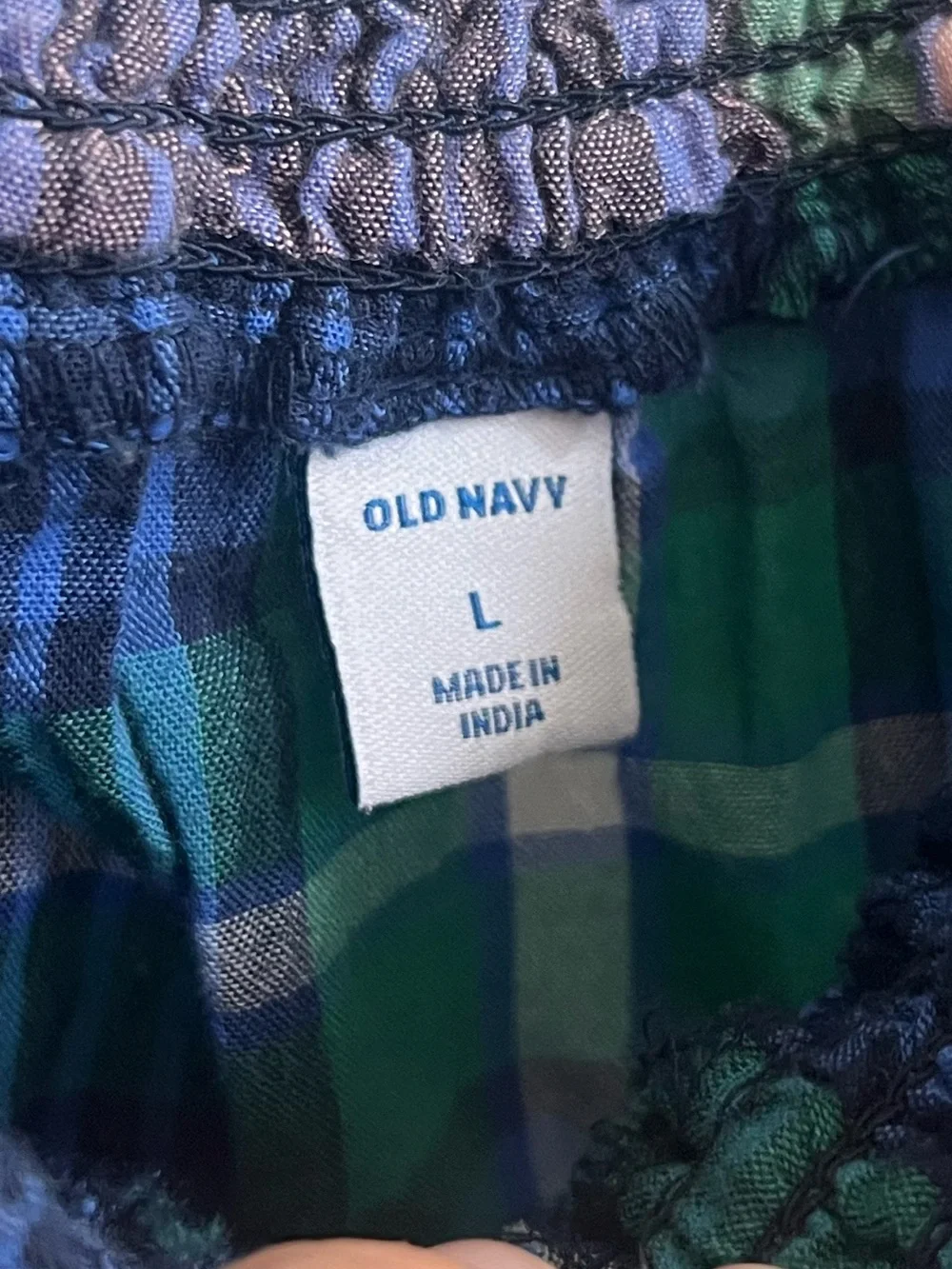 Old Navy soft plaid